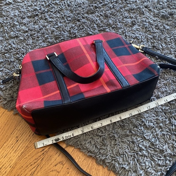 Kate Spade NY Newbury Lane Plaid Small Rachell Satchel - Picture 9 of 16